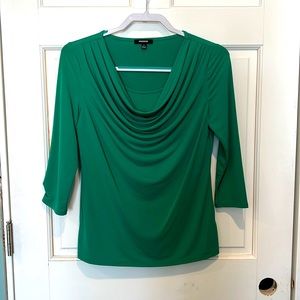Premise size small green 3/4 sleeve top